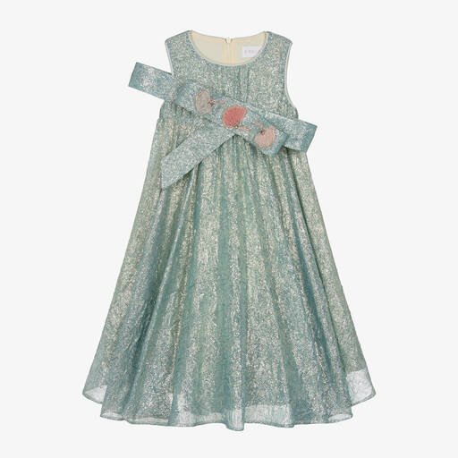 EIRENE-فستان مزيج فيسكوز لون أزرق | Childrensalon